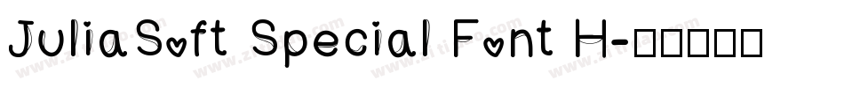 JuliaSoft Special Font H字体转换